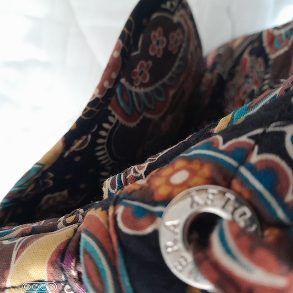 Vera Bradley Crossbody Shoulder Bag Lindsay Kensington pattern brown paisley - Picture 4 of 8
